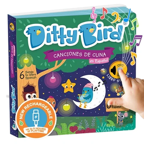 Libro Interactivo Musical Canciones de Cuna en Español - Ditty Bird