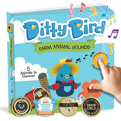 Libro Interactivo Musical Farm Animal Sounds - Ditty Bird