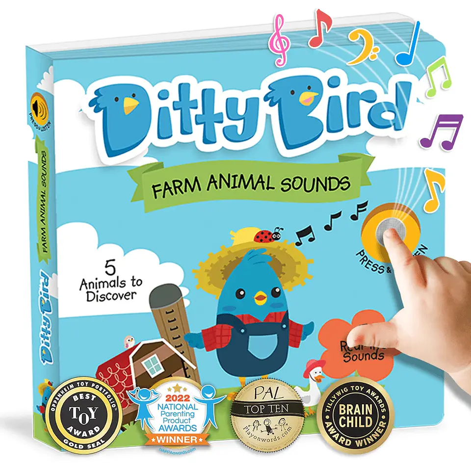 Libro Interactivo Musical Farm Animal Sounds - Ditty Bird 1
