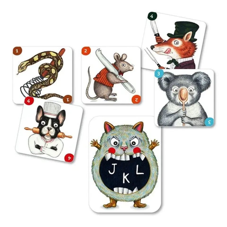 Juego de Cartas ABC Miam - Djeco  2