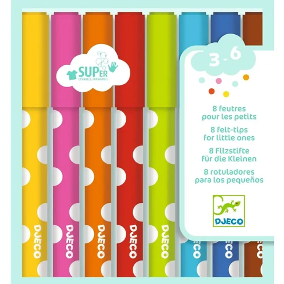 Lápices Suaves de Plumón para Niños Pequeños - Djeco 1