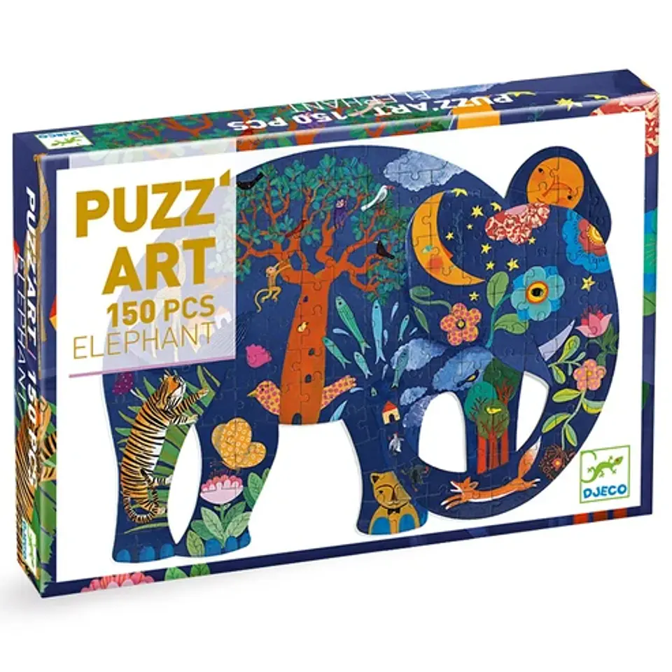 Puzzle Art. Elefante - Djeco 1