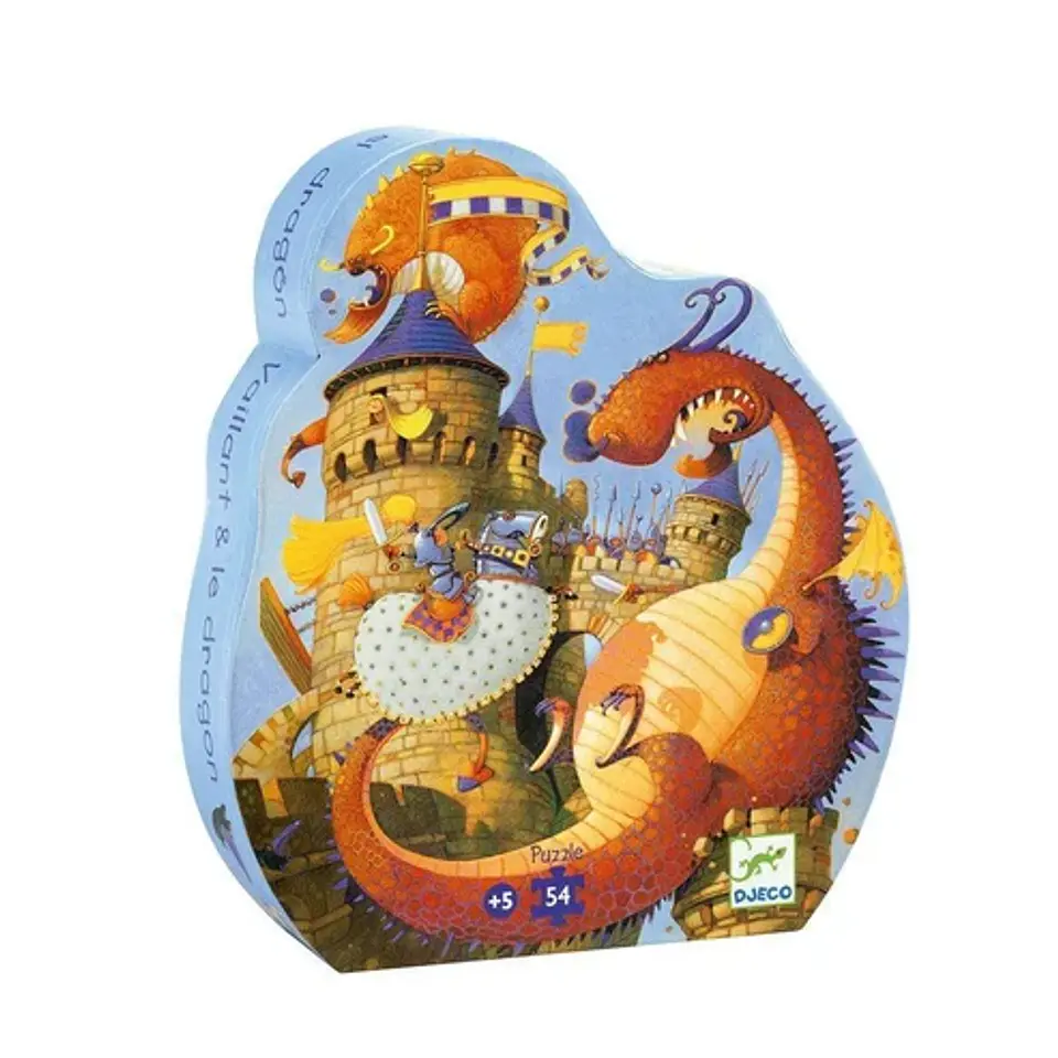 Puzzle Caballero y el Dragón 54 Piezas - Djeco 1