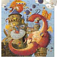 Puzzle Caballero y el Dragón 54 Piezas - Djeco - Miniatura 2