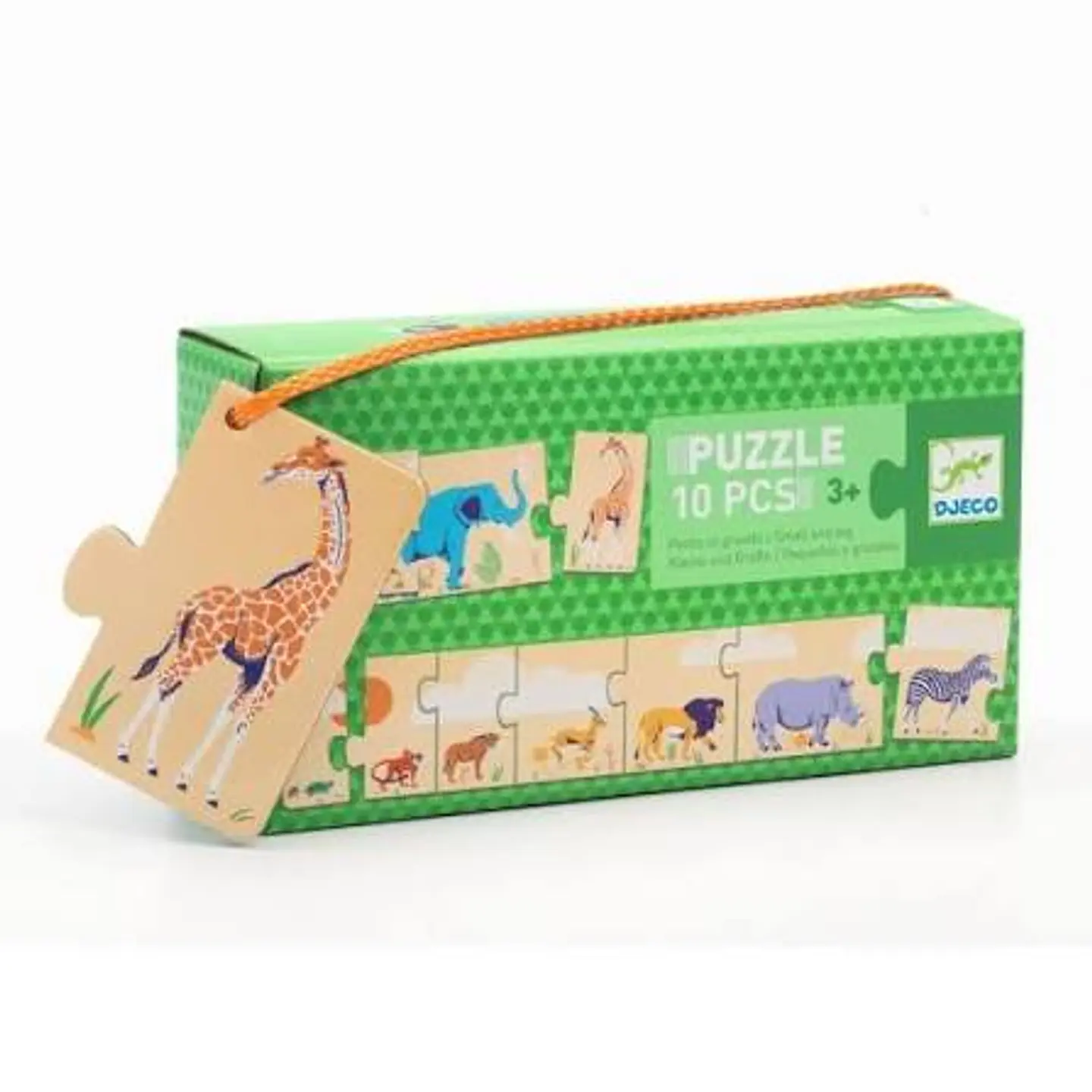 Puzzle Dúo Pequeños y Grandes Animales - Djeco 1