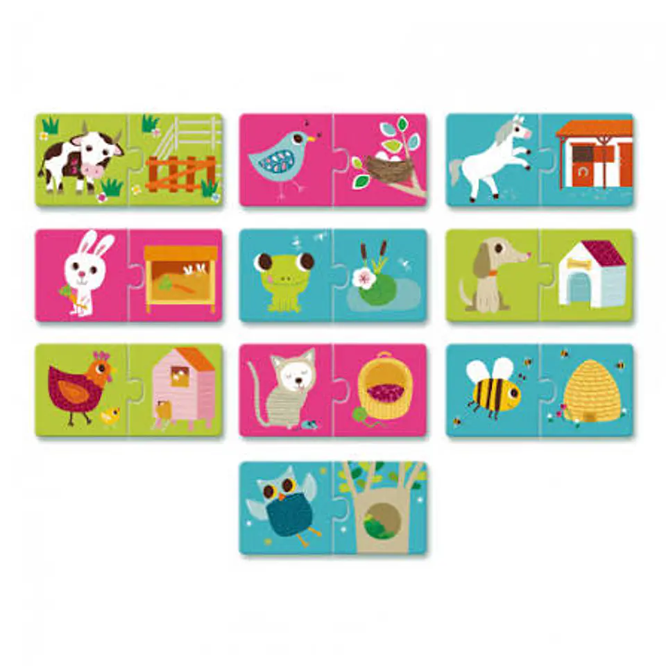 Puzzle Dúo Educativo Hábitat - Djeco 3