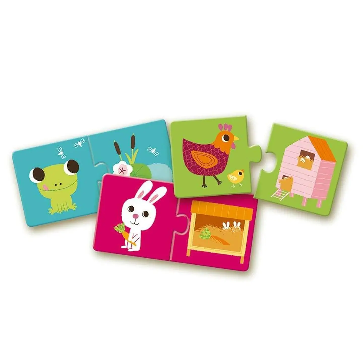 Puzzle Dúo Educativo Hábitat - Djeco 2