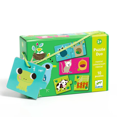 Puzzle Dúo Educativo Hábitat - Djeco