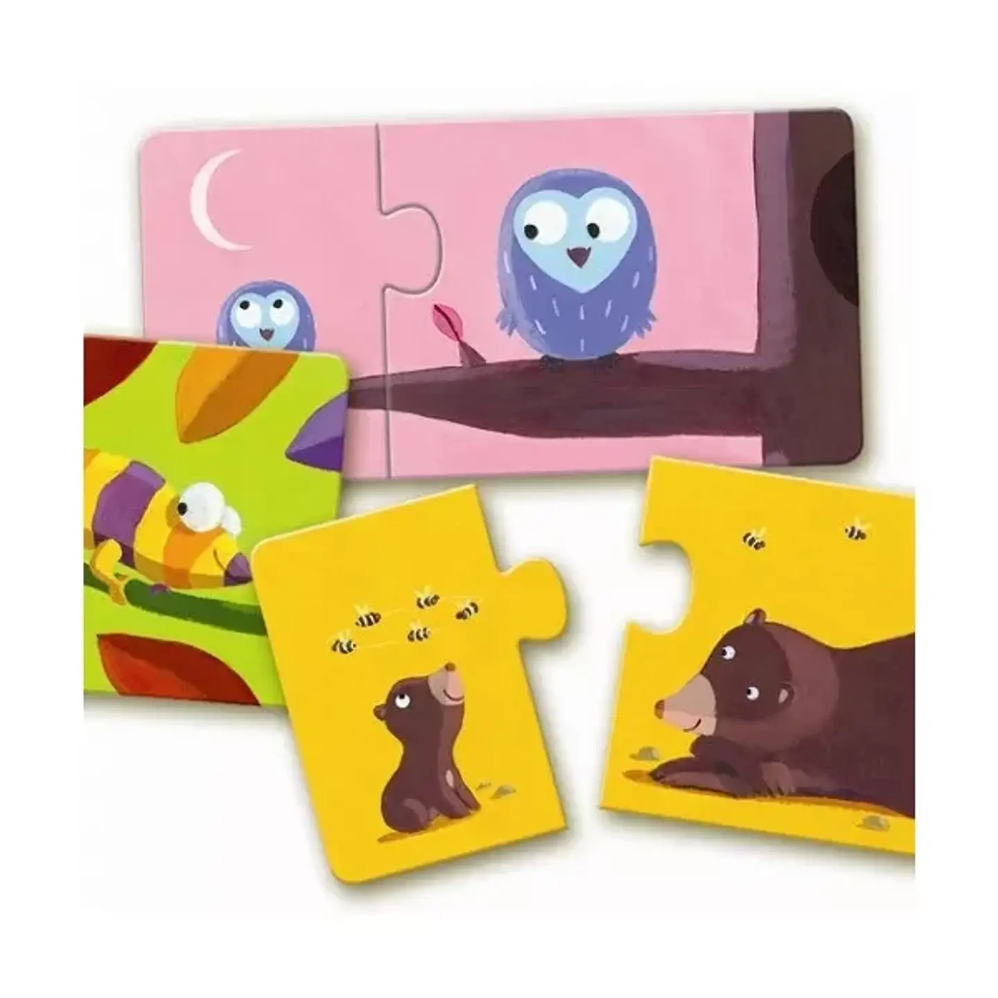 Puzzle Dúo Educativo Mamá y Bebé - Djeco 2