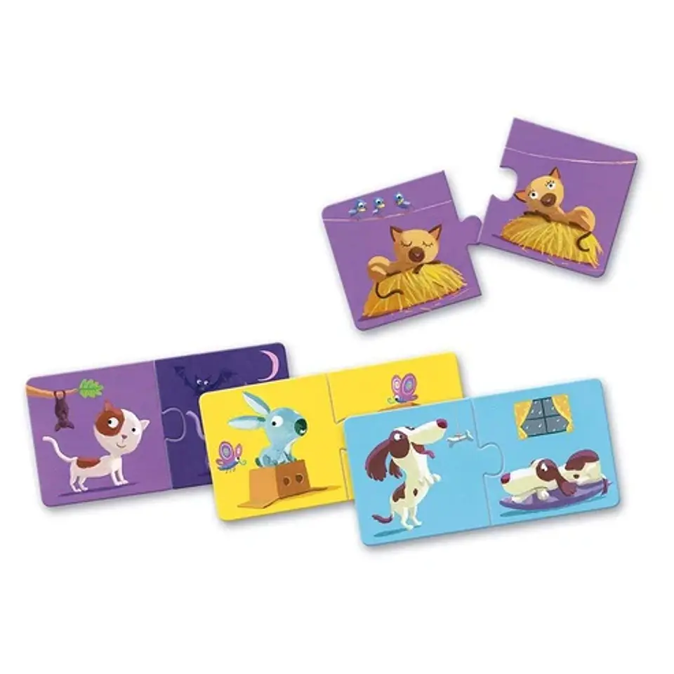 Puzzle Dúo Educativo Opuestos - Djeco 2