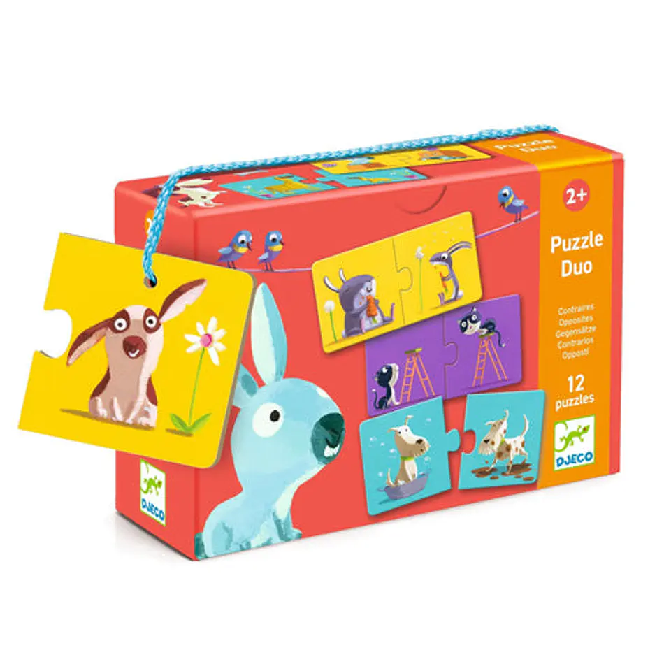 Puzzle Dúo Educativo Opuestos - Djeco 1