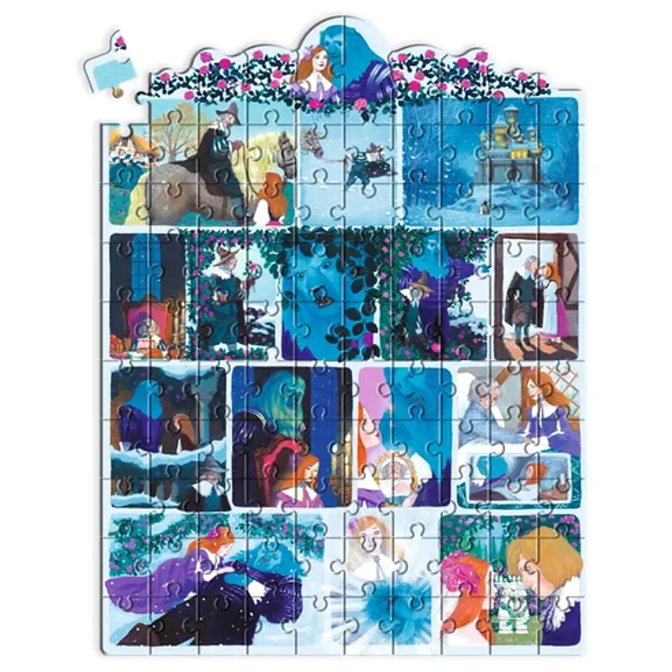 Puzzle de Historia La Bella y la Bestia 100 Piezas - Djeco 2