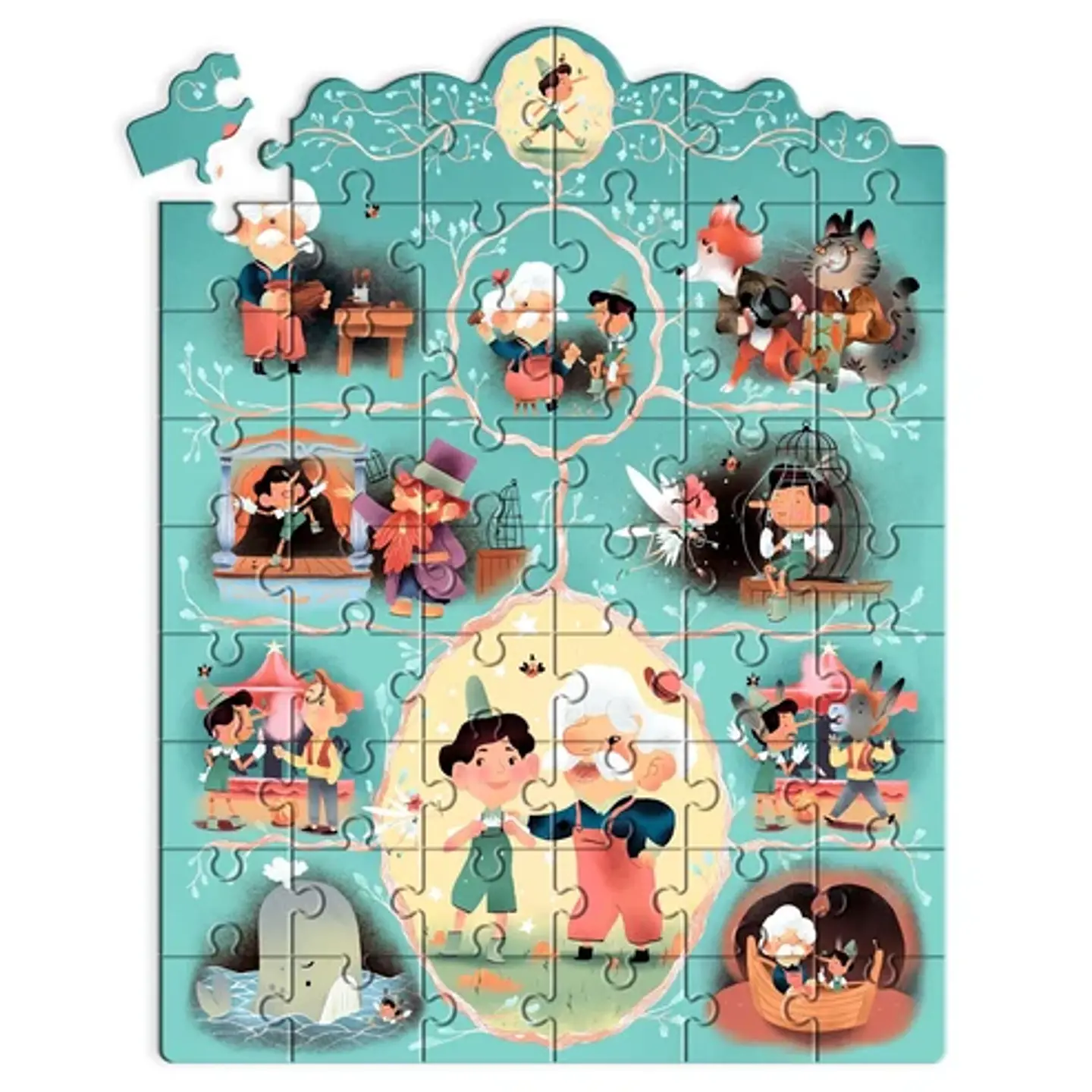 Puzzle de Historia Pinocho 54 Piezas - Djeco 3