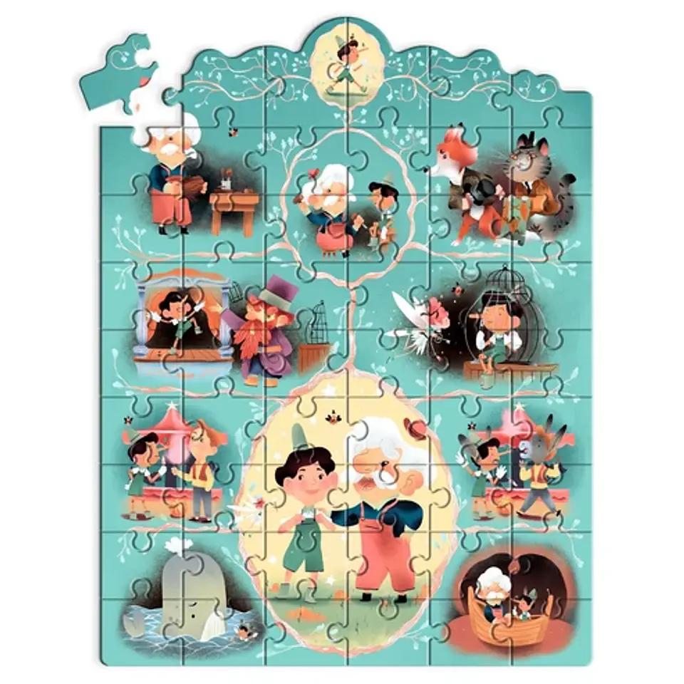 Puzzle de Historia Pinocho 54 Piezas - Djeco 3