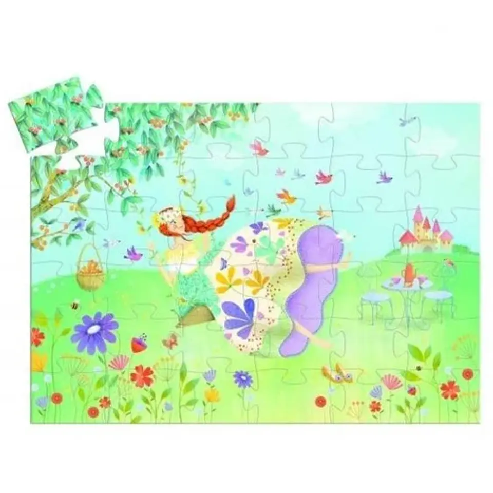 Puzzle Silueta Princesa - Djeco 2