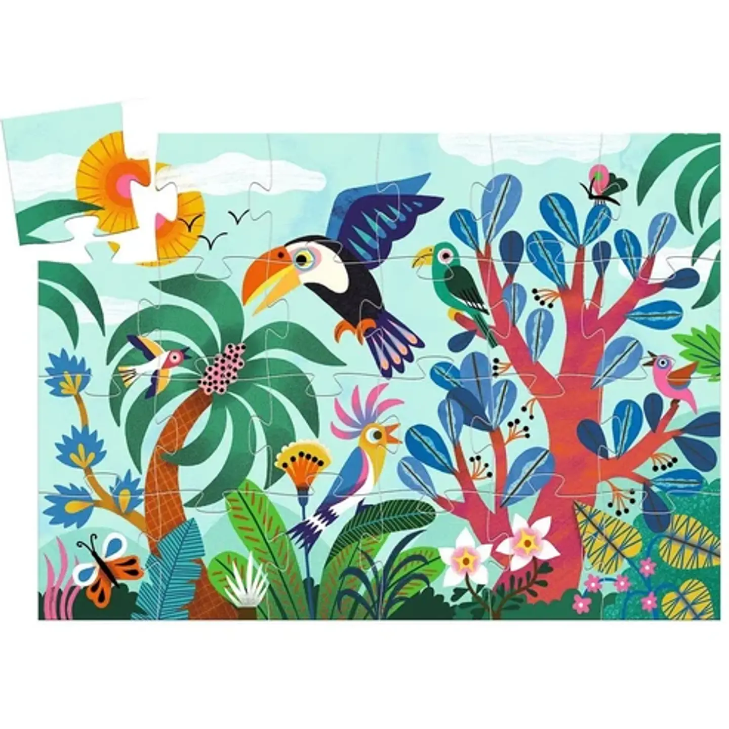 Puzzle Silueta Tucán - Djeco 2