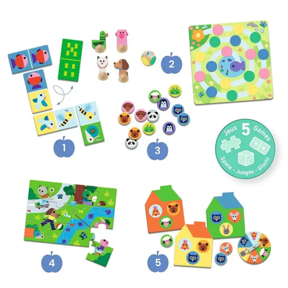 Set de 5 Juegos En La Granja - Djeco 4