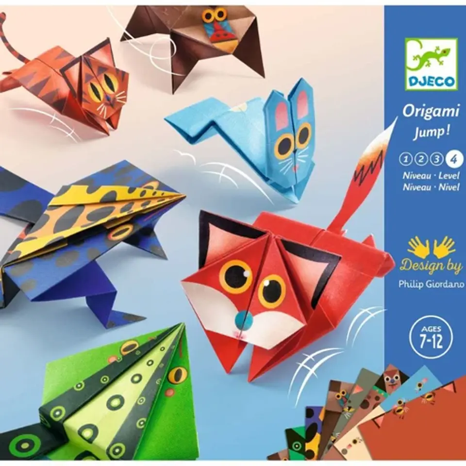 Set de Origami Animales Saltarines - Djeco 1