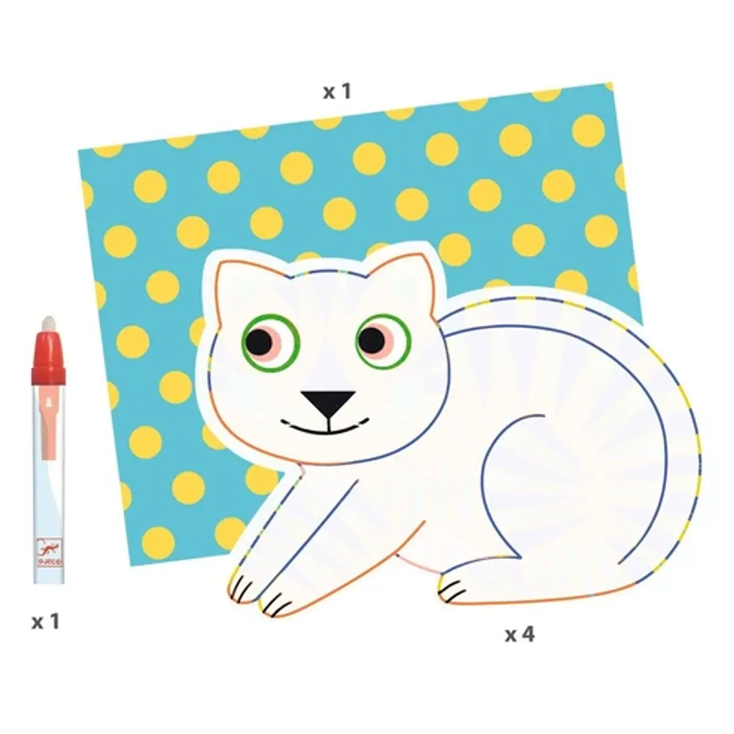 Set de Pintura Mágica Animalo-Ma - Djeco  2