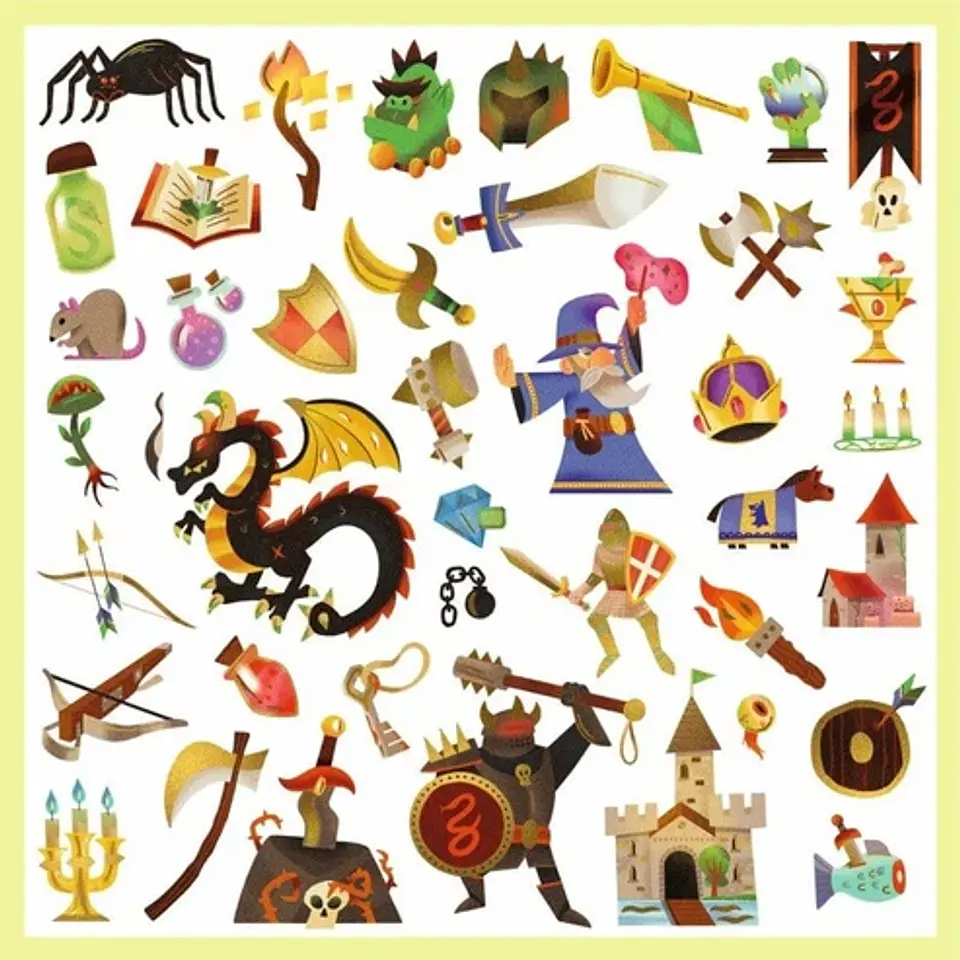 Stickers Fantasia Medieval - Djeco 2