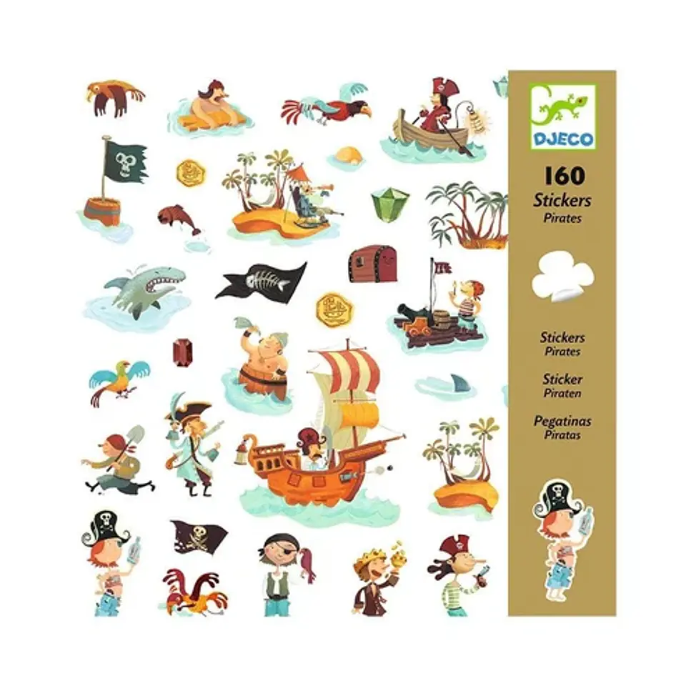 Stickers Piratas - Djeco 1