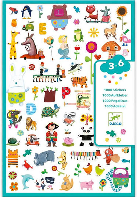 Set 1000 Stickers - Djeco