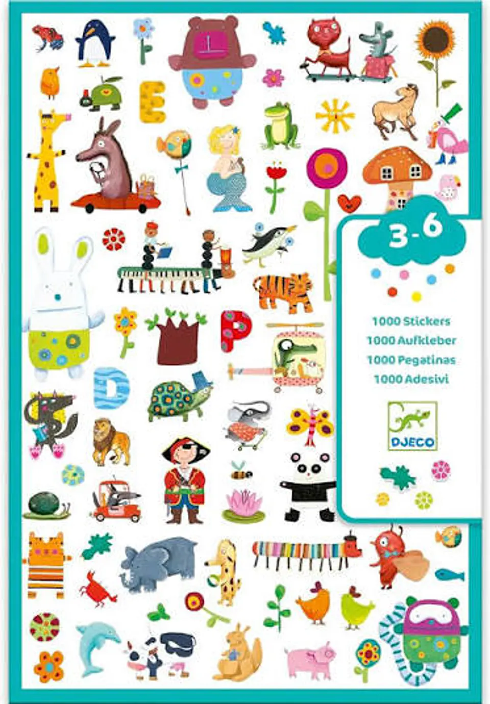 Set 1000 Stickers - Djeco 1