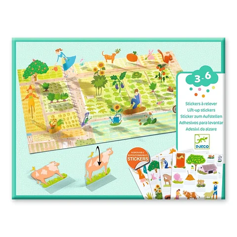 Stickers 3D Animales Granja - Djeco