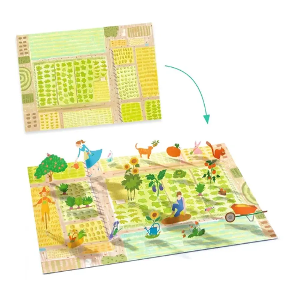 Stickers 3D Animales Granja - Djeco 2