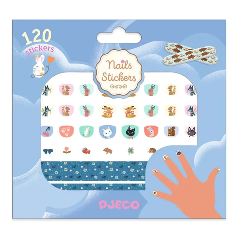 Stickers para Uñas Animales - Djeco 1
