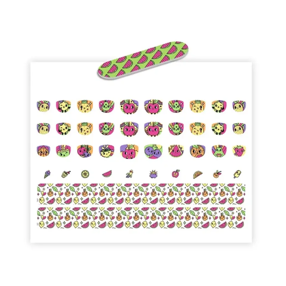 Stickers para Uñas Frutas Neon - Djeco 2