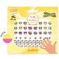 Stickers para Uñas Frutas Neon - Djeco - Miniatura 1