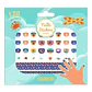 Stickers para Uñas Mar - Djeco - Miniatura 1