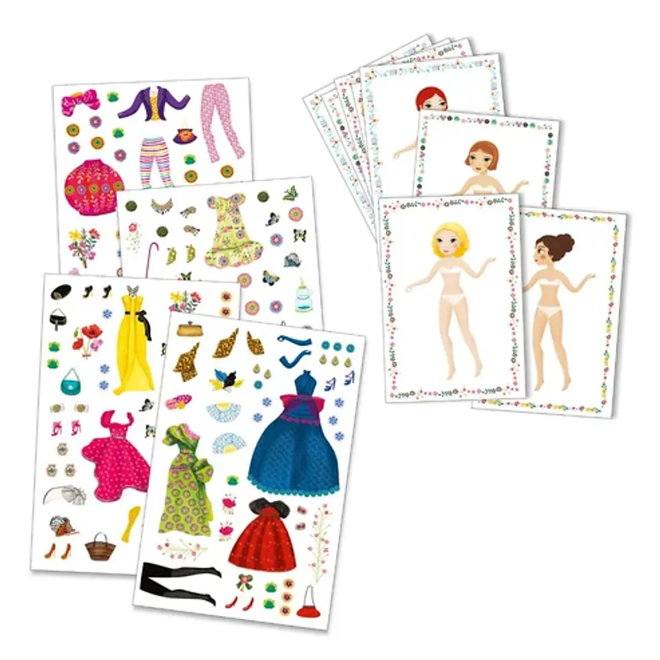 Stickers Y Muñecas de Papel Masive - Djeco 3