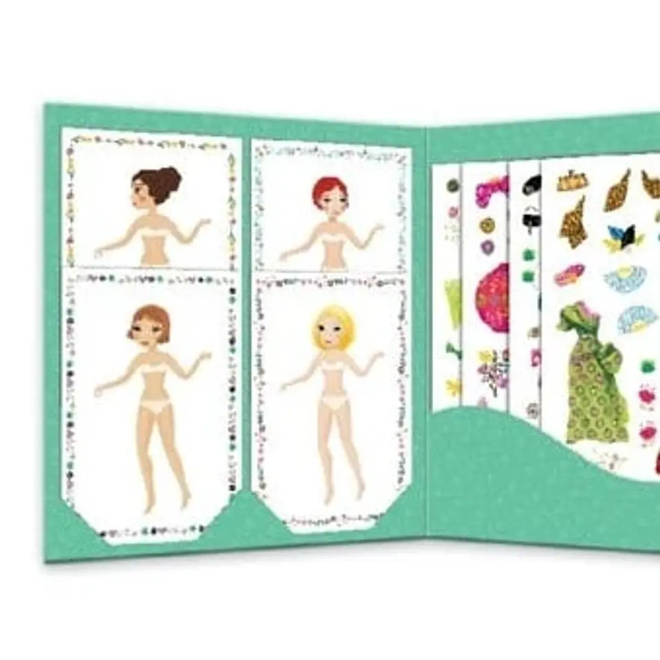 Stickers Y Muñecas de Papel Masive - Djeco 2