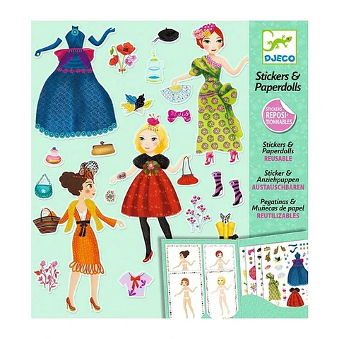 Stickers Y Muñecas de Papel Masive - Djeco