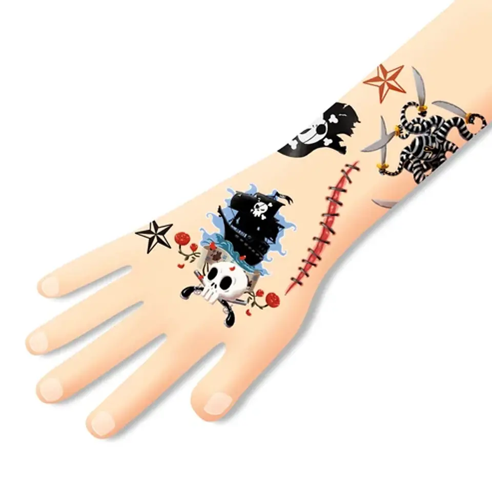 Tatuajes Temporales Piratas - Djeco 3