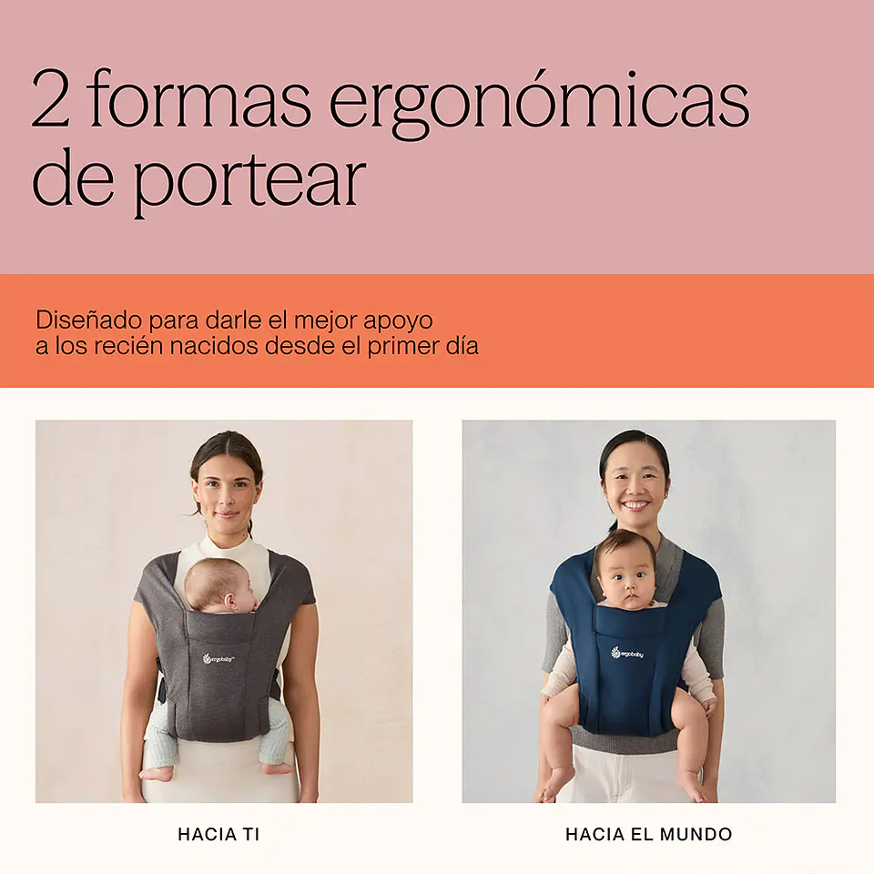 Portabebé Embrace Heather Grey - Ergobaby 4