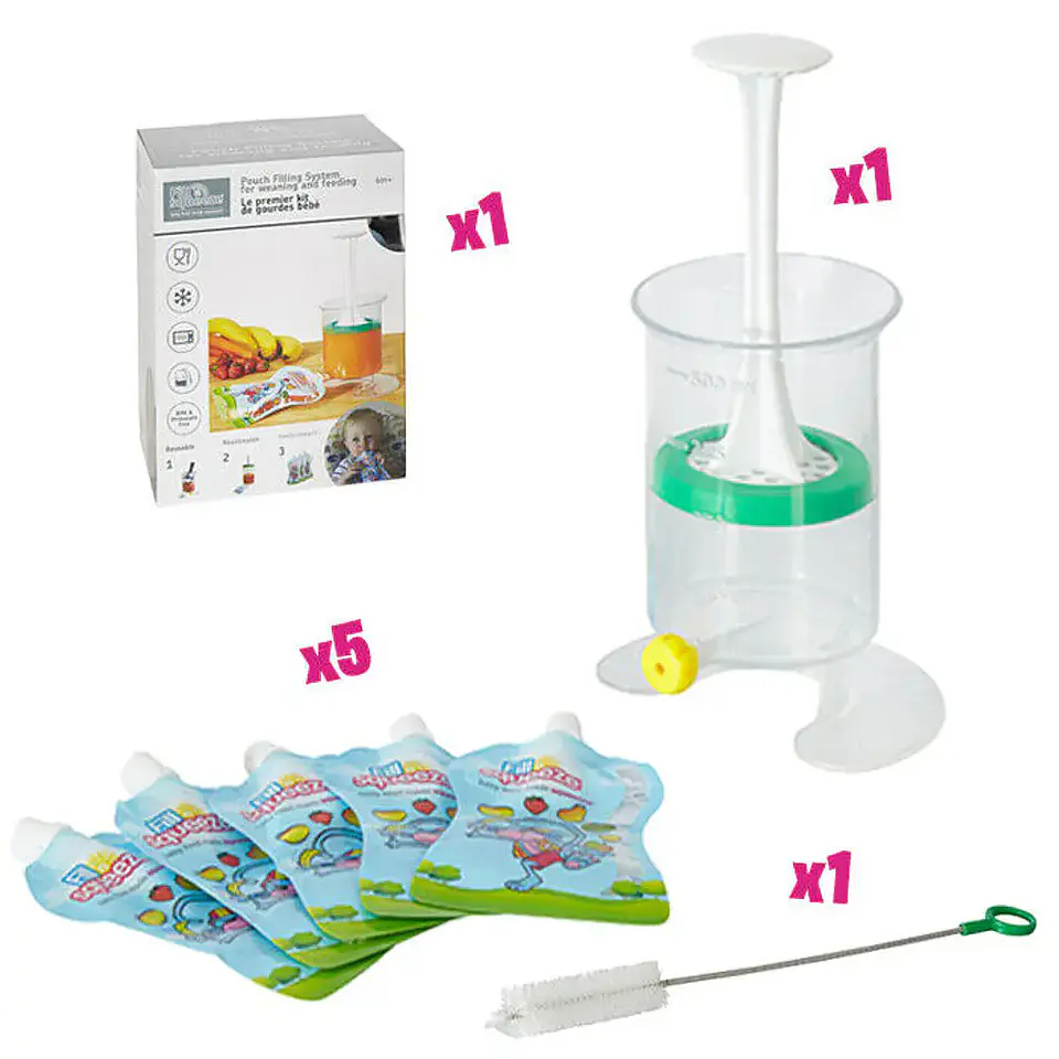 Starter Kit + 5 Repuestos + Escobilla - Fill n Squeeze 2
