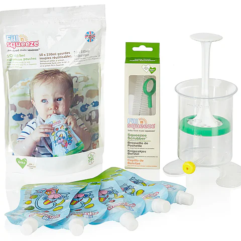 Starter Kit + 5 Repuestos + Escobilla - Fill n Squeeze