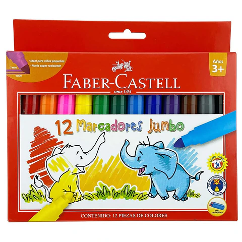 Marcadores Jumbo - Faber Castell