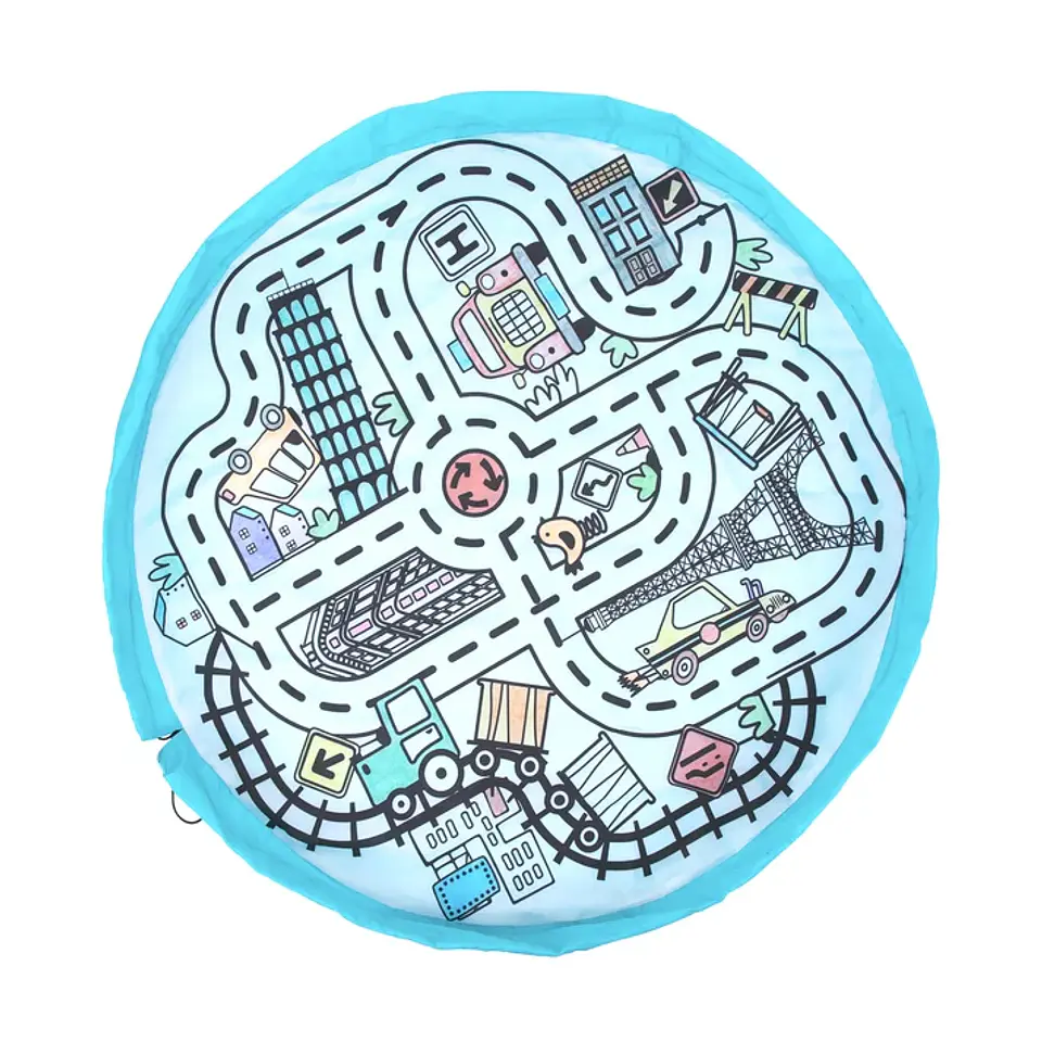 Alfombra de Juego 3 en 1 Ciudades - Tooky Toy 4