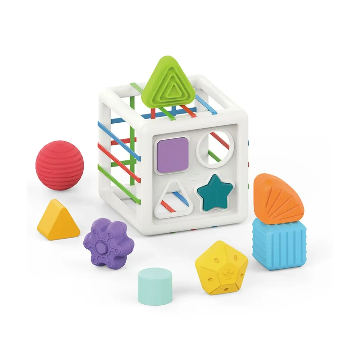 Cubo de Encaje Sensorial Cuadrado - Huanger 2