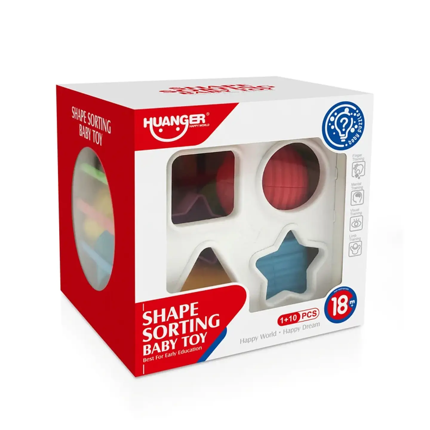 Cubo de Encaje Sensorial Cuadrado - Huanger 1