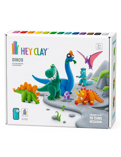 Masas para Moldear Dinosaurios - Hey Clay
