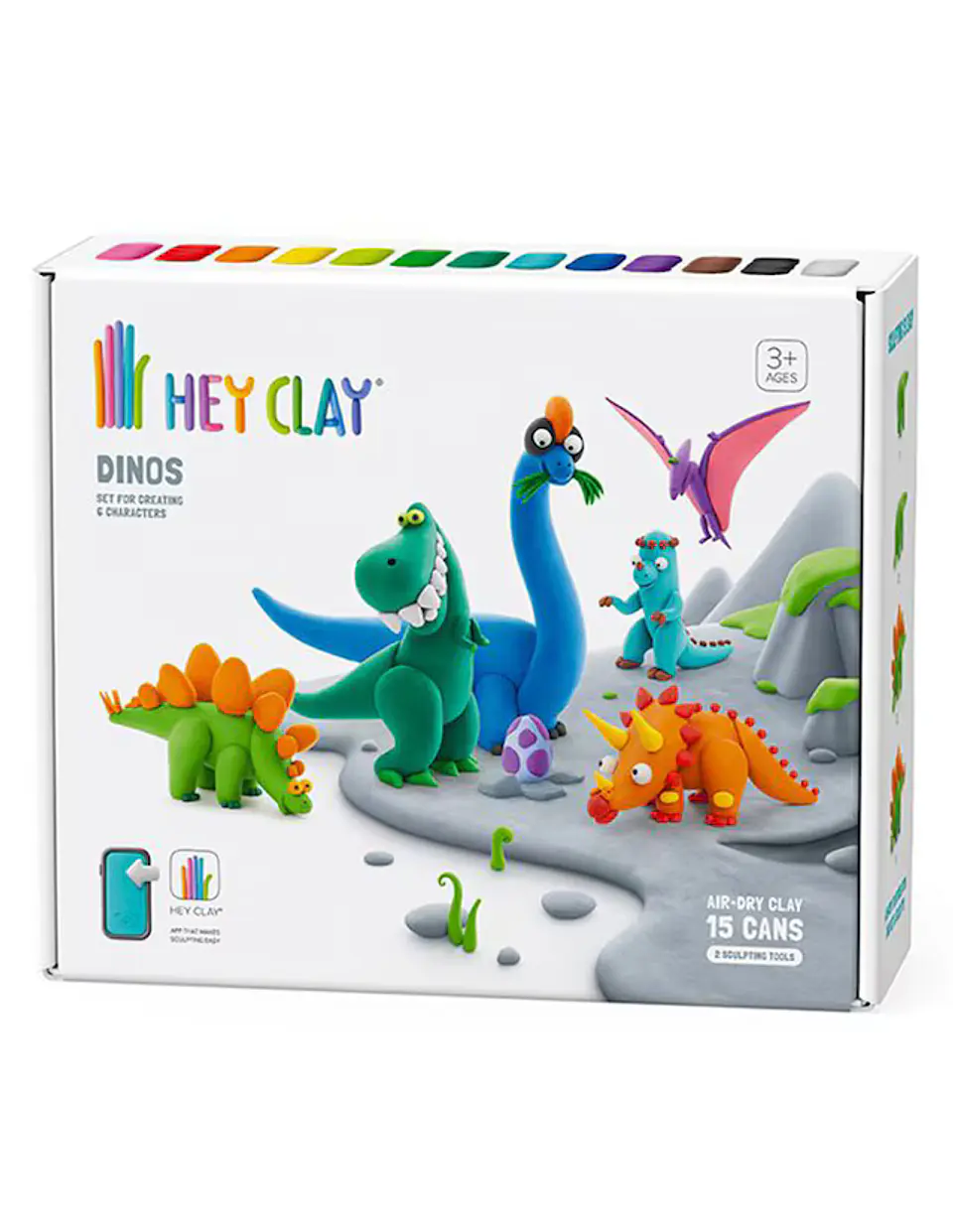 Masas para Moldear Dinosaurios - Hey Clay 1