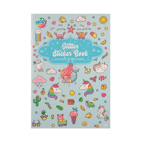 Libro de Stickers Glitter Unicornios y Sirenas – Moxy