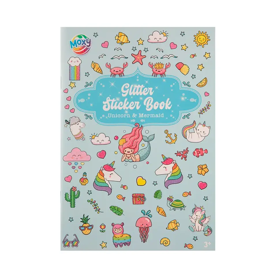Libro de Stickers Glitter Unicornios y Sirenas – Moxy 1