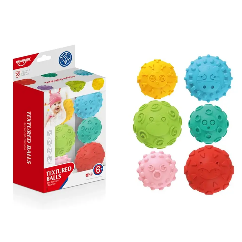 Pelotas Sensoriales con Textura 6 piezas - Huanger 2