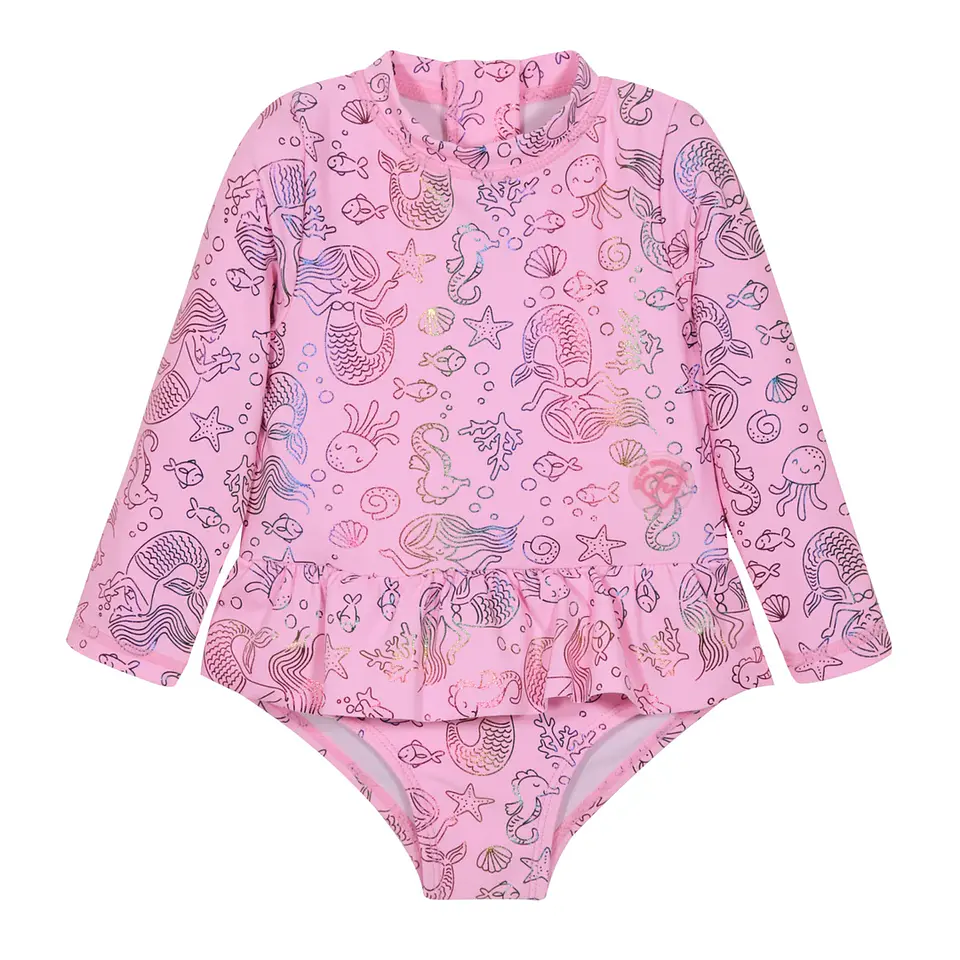 Traje de Baño Bebé Niña Rosado Sirenas – H2O Wear 1
